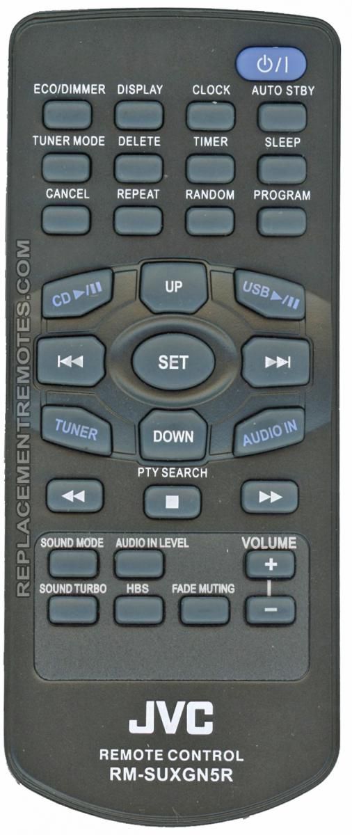 JVC RMSUXGN5R (p/n 9CDM070800) Audio System Remote Control (new