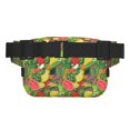 thumbnail image 3 of Kdxio Fruits Vegetables And Berries Crossbody Double Layer Waist Bag Belt Bag for Unisex Fanny Pack Fashion Waist Packs for Hiking Running Shopping Traveling, 3 of 9