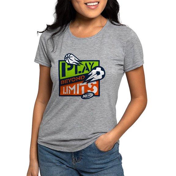CafePress - Nerf Beyond Limits T Shirt - Womens Tri-blend T-Shirt