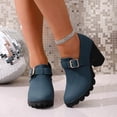thumbnail image 2 of RXMEKW Fall Boots for Women,Metal Buckle High Heel Boots, 2 of 9