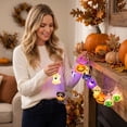 thumbnail image 7 of Halloween LED String Lights 20 LEDs 9.8ft Long with Mixed Shaped Pumpkin Ghost Mummy Black Cat Bat Yellow USB Powered for Indoor Outdoor Haunted House Halloween Party Decorations, 7 of 7