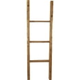 thumbnail image 3 of Ekena Millwork 15"W x 48"H x 3 1/2"D Vintage Farmhouse 3 Rung Ladder, Barnwood Decor Collection, Weathered Brown, 3 of 13