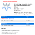 thumbnail image 2 of Drain Plug - Compatible with 2015 - 2018 Ford Transit-350 HD 3.2L 5-Cylinder 2016 2017, 2 of 2