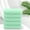 green, variant on Five-Color Bear Embossed Soft Absorbent Microfiber Face and Bath Towel Set of 5