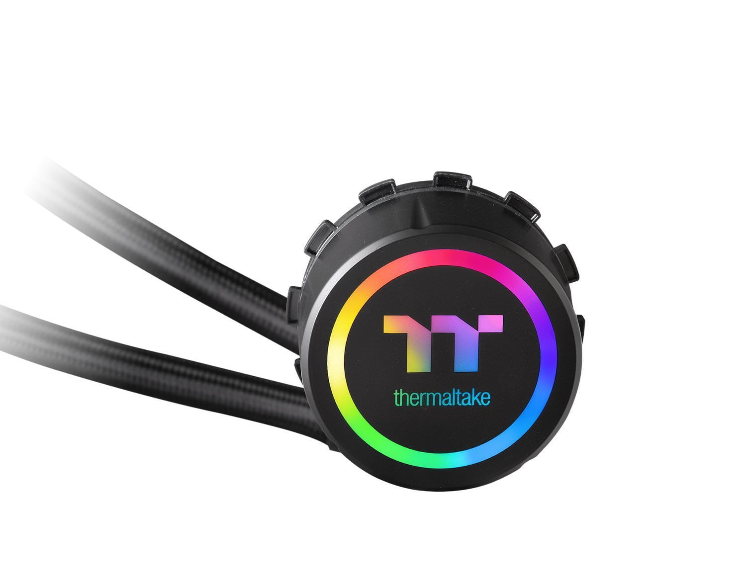 Thermaltake Floe Dual Riing RGB 280 TT Premium Edition PWM TR4 AM4 LGA1200 Ready AIO Liquid Cooling System 280mm High Efficiency Radiator CPU Cooler CL-W167-PL14SW-A, Black