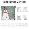 thumbnail image 5 of Nawypu  Winter Snow Throw Pillow Covers Snowman Tree Bullfinches Snowflake Christmas Square Pillow Cases for Decorative Cushion Bed Couch Sofa White, 5 of 5