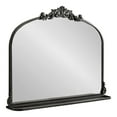 thumbnail image 5 of Kate and Laurel Arendahl Traditional Vintage Arch Mirror with Shelf, 33 x 26, Black, Baroque Antique Arched Wall Mirror with Functional Shelf for Use as Vanity Bathroom Mirror or Cute Nursery Mirror, 5 of 9