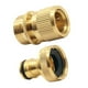 thumbnail image 1 of Conectores de manguera de agua 3/4, conector rápido de latón, conector de grifo de rosca hembra y conector de rosca macho, accesorios de manguera de jardín para sistema de riego por aspersión (dorado) ShuxiuWang  8390613544742, 1 of 1