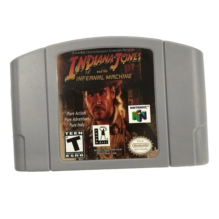 N64 Game US Version of Indiana Jones and the Infernal