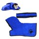 thumbnail image 1 of Toalla de baño para perros, toalla de baño para perros de microfibra súper absorbente y de secado rápido con gorro ajustable, toalla de baño para gatos y perros, 1 of 6