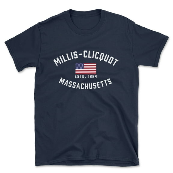 Millis-clicquot Massachusetts Patriot Men's Cotton T-Shirt