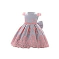thumbnail image 2 of FOCUSNORM Petites Filles Maille Princesse Robe Dentelle Bord Formel Jupe + Couvre-Chefs, 2 of 7
