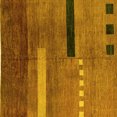 thumbnail image 1 of Ahgly Company Indoor Square Abstract Yellow Modern Area Rugs, 6' Square, 1 of 4