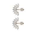 thumbnail image 2 of Pendiente de flor hueca Minnieouse para mujer Cristal Plata 2,5 * 2,3 cm, 2 of 6