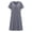 Gray, variant on HBBIKVI Zip-Front House Dress for Women Comfort Short Sleeve Tunic Shift Dress with Ruched Detailing for Easy Relaxed Loungewear Style