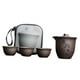 thumbnail image 5 of Juego de té de viaje con bolsa de transporte, elegante y ligero juego de tetera china de kungfu con tazas de té para regalo de cumpleaños, oficina o Hou De, 5 of 9