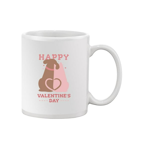 Happy Valentine's Day Dogs Mug - Smartprints Designs,