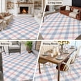 thumbnail image 6 of Abstract Plaid Large Area Rugs for Bedroom Living Room, Soft Non Slip Carpet Bedside Rug, Minimalistic Multi Colors Country Rustic Plaid Rectangle Floor Cover Kitchen Accent Rug 5'x8' for Office, 6 of 9
