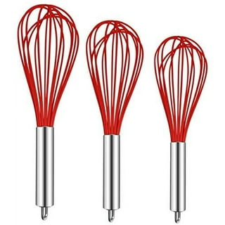 Flat Whisk, Walfos 11'' Silicone Flat Whisks for Sauce/Gravy Blending  Beating Stirring and Kitchen Cooking