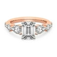 thumbnail image 4 of IGI Certified 5 Carat Emerald Shape Lab Grown Diamond Engagement Ring | 14K Rose Gold | Frances Side Stone Diamond Ring | FG-VS1-VS2 Quality Friendly Diamonds, 4 of 6