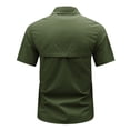 thumbnail image 4 of Vmvidoty Men's Tactical Dress Shirt - Short Sleeve Army Green 3XL, 4 of 6