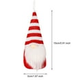 thumbnail image 2 of Christmas Hanging Gnome Decorations Plush Gnome Ornaments Handmade Faceless Dwarf Figurine for Tree Wall Fireplace Window Decor-F, 2 of 5