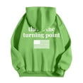 thumbnail image 5 of MHFRRA Sudadera con Capucha Gráfica con Diseño para Uso Informal Verde, 5 of 5