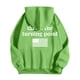thumbnail image 5 of MHFRRA Sudadera con Capucha Gráfica con Diseño para Uso Informal Verde, 5 of 5