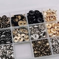 thumbnail image 3 of LEEYNEER 50 Sets Snap Fastener with Fixing Tools Leather Starter Kit Heavy Duty, 3 of 8