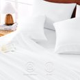 thumbnail image 4 of Extra Deep Pocket Queen Sheets - 6 Piece Sheet Set - Fits Up to 21 inches Thick Mattresses - Luxury Bedding Set - Breathable Bed Sheets & Pillowcases - Easy & Secure Fit - White, Queen Size, 4 of 18