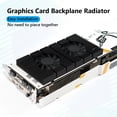 thumbnail image 1 of GPU Backplane Radiator DIY Gamer Cooler Alloy Aluminum for RTX 3090 3080 3070, 1 of 9