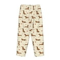 thumbnail image 5 of Naloa Heart Dachshund Print Women’s Ultra-Soft Comfy Pajama Lounge Pants with Pockets & Drawstring, 5 of 8