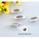 thumbnail image 4 of Mini ruedas giratorias autoadhesivas de acero inoxidable de 4 piezas - Polea giratoria para botes de basura y cajas de almacenamiento, ruedas silenciosas pequeñas giratorias de 360 ​​​​° JM, 4 of 5