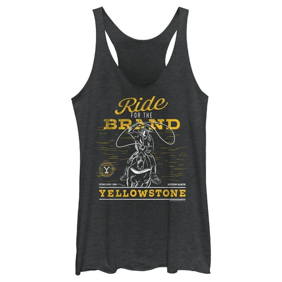 Women's Yellowstone Dutton Ranch Cowboy Ride For The Brand  Racerback Tank Top