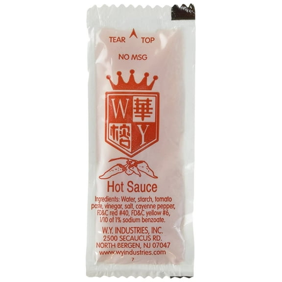 W.Y. INDUSTRIES Chinese Chili Hot Sauce, 100 Packets