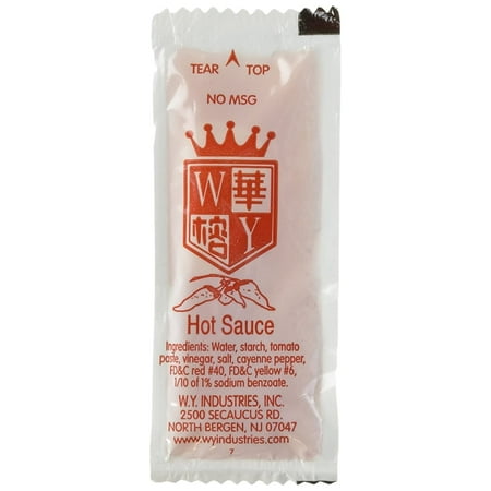 W.Y. INDUSTRIES Chinese Chili Hot Sauce, 100 Packets