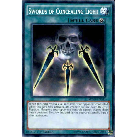 YuGiOh Yugi Muto Structure Deck Common Swords of Concealing Light SDMY-EN033