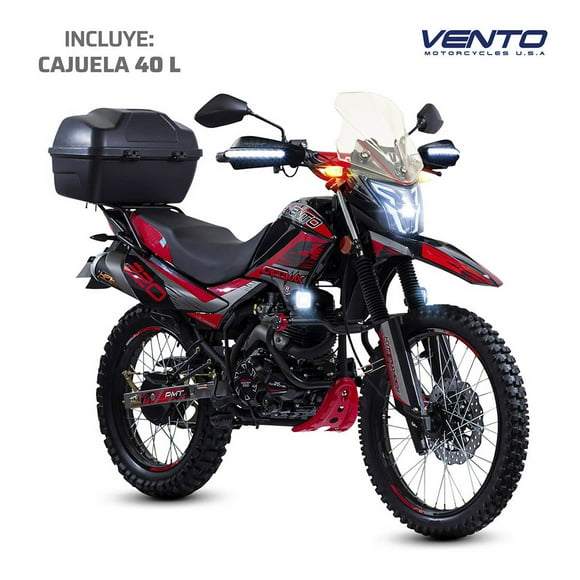 Motocicleta Doble Propósito Vento Crossmax 220 Negro 2026