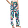 thumbnail image 2 of FORMRS Women's Pajama Pants with Pockets Soft Comfy Loungewear Sleep Bottom, Sizes S-2XL, Green Cartoon Truck Pattern, 2 of 8