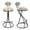 Black Stripe & Black, variant on Tcbosik Upholstered Bar Stools Set of 2, Modern Velvet Bar Chair with Metal Legs, Counter Height Barstool for Pub, Dining Room, Living Room, Gold Stripe & Gold