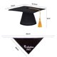 thumbnail image 3 of 2 PCS Sombrero de graduación de mascotas Sombrero Saliva Toalla Cap Cap Moda Saliva Collar Dog Decor, 3 of 5