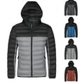 thumbnail image 4 of guisaled Mens Puffer Jacket wiht Hood Lightweight Warm Quilted Jackets Windproof Waterproof Thicken Warm Puffy Down Coats, 4 of 5