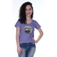 thumbnail image 3 of Moomaya T-shirt à Manches Courtes pour Femmes avec Col Rond, Écusson à Paillettes, Coupe Décontractée - B2, 3 of 7