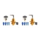 thumbnail image 2 of Regulador de presión de combustible ajustable Riwesomey universal de aleación color oro 2piezas, 2 of 6