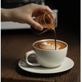 thumbnail image 2 of ZDM Ceramic Espresso Cups Classic Coffee Cup Set with Saucers & Coffee Spoon Art  Latte Mocha Tea Mugs Chic Home Kitchen Tools, 2 of 6