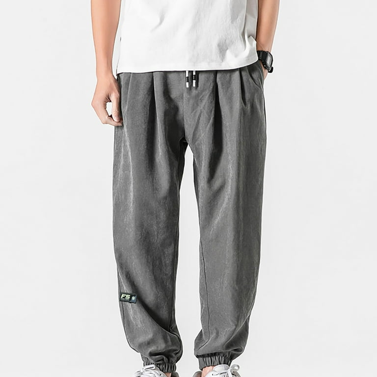 Men's Casual Hip Hop Sweatpants Trendy Baggy Sport Pants Trousers
