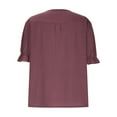 thumbnail image 5 of Weiqiqre Women's Tops 3/4 Sleeve Shirts V Neck Blouses Tunic Top Spring Summer 2025, 5 of 8