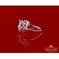thumbnail image 3 of King Of Bling's 0.11ct Real Diamond Womens Heart Shape 925 Sterling Silver White Ring Size 7, 3 of 12