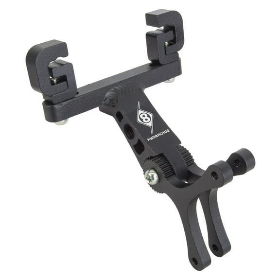 Origin8 HydroRail Dual Cage Saddle Mount Black Saddle Rail
