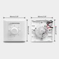 thumbnail image 3 of Time Switch Home Timer Switch Kitchen Mechanical Timer Switches Sockets Cover Timer Switch 86mm Light Switch 220V White 60 minutes, 3 of 5